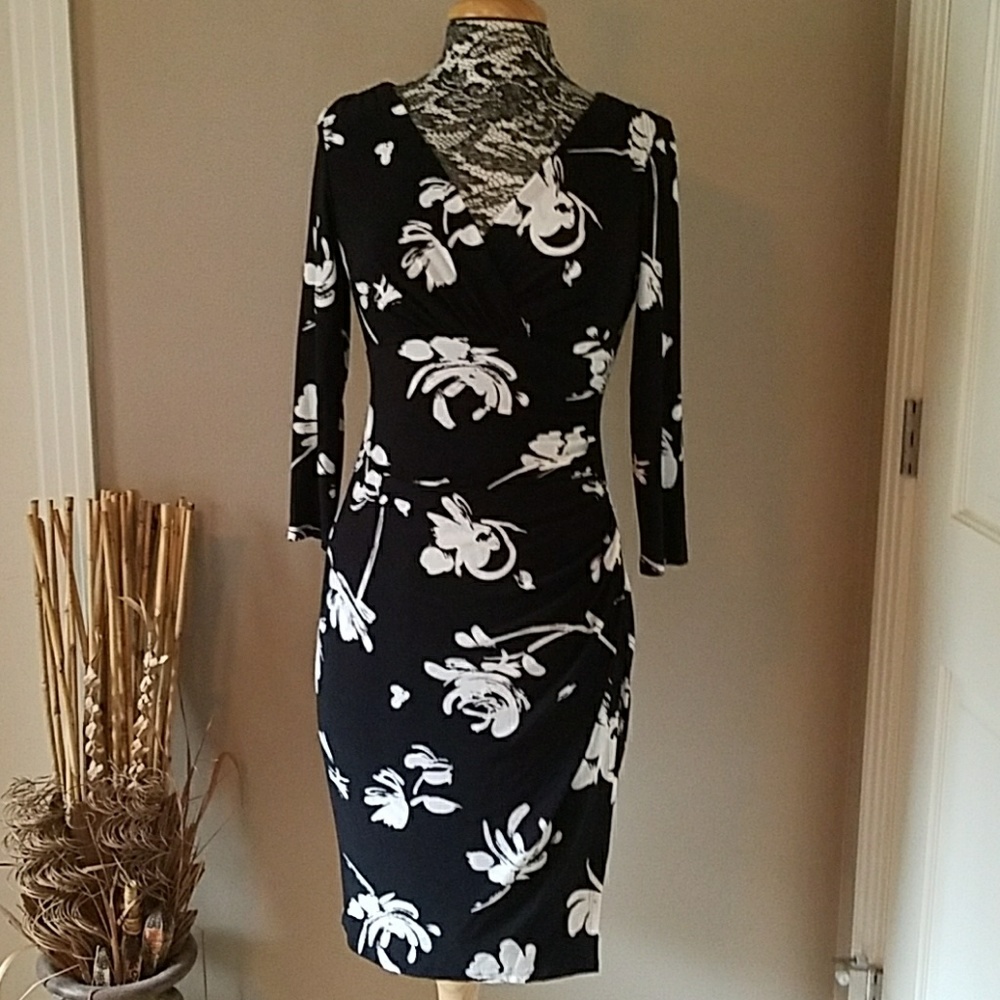Lauren Ralph Lauren black and white dress